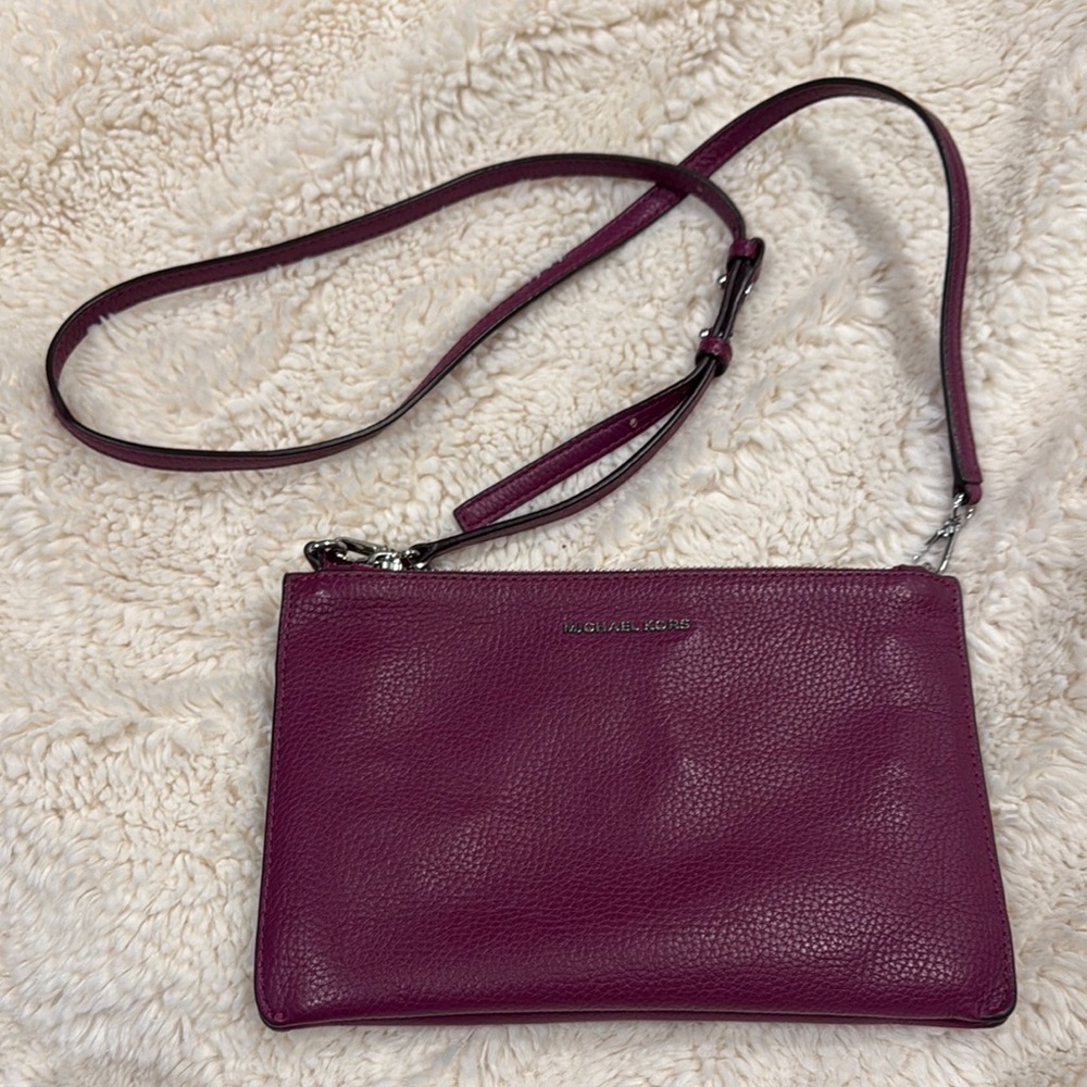Adele Pebbled Leather Crossbody Bag